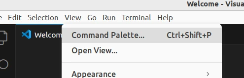 Öffnen VSCode Command Palette