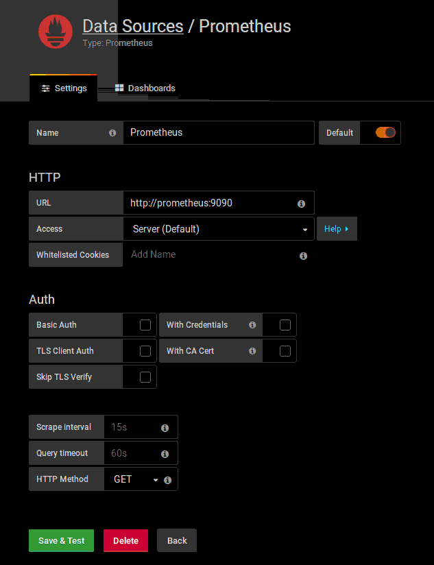 Mit Grafana Prometheus anbinden Mit Grafana Prometheus anbinden