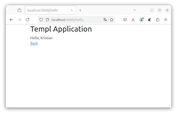 Screenshot 2 templ App (SayHello)